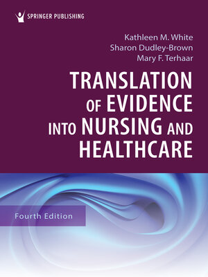 cover image of Translation of Evidence into Nursing and Healthcare